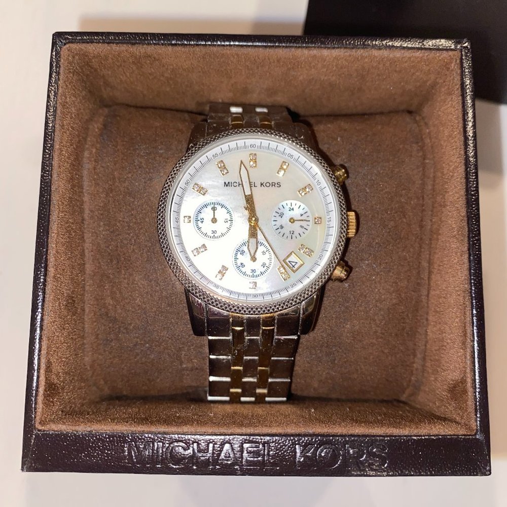 Michael Kors Women's Watch - Silver and Gold